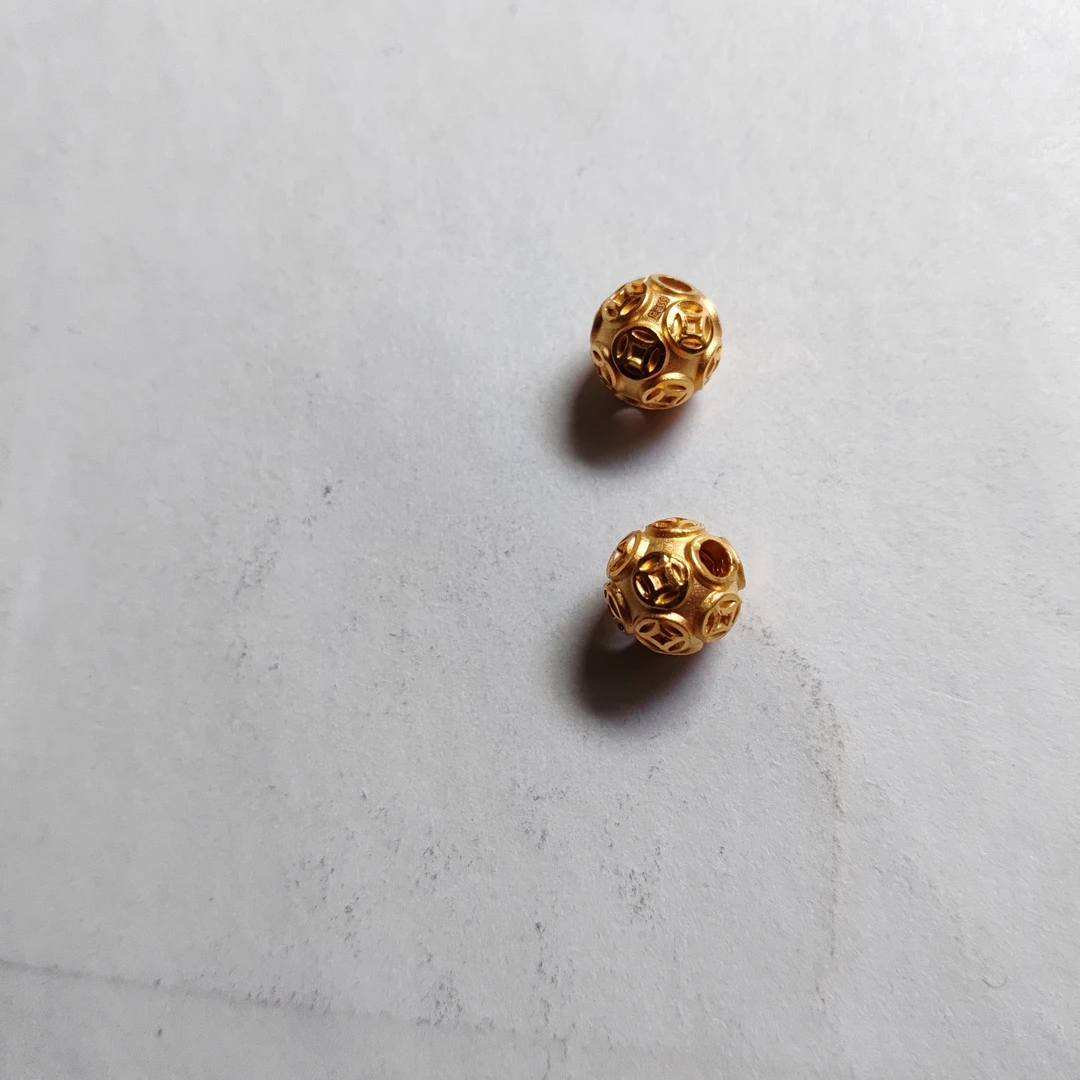 金元宝足金999貔貅珠子首饰