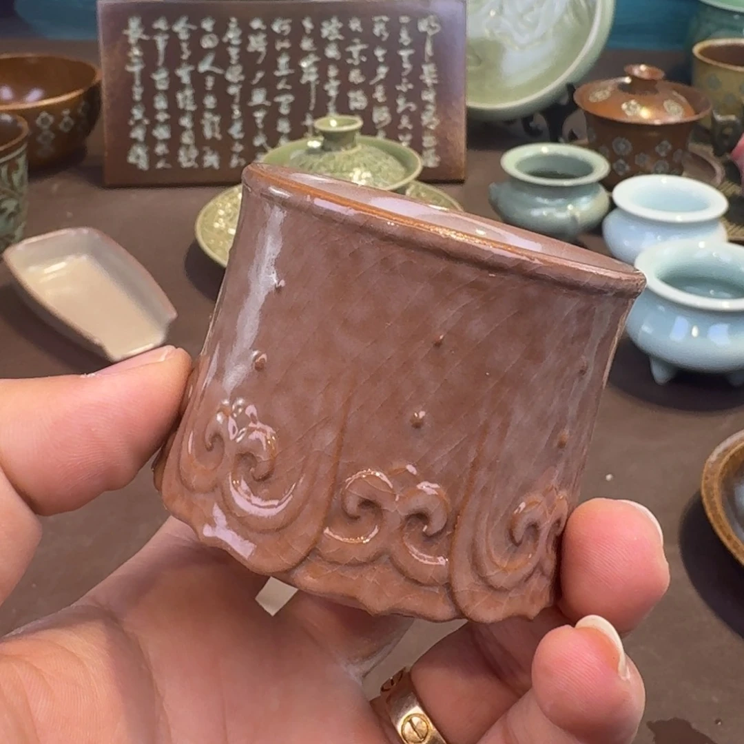 杯碗*龙泉青瓷茶具微瑕