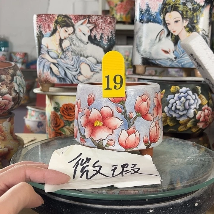 景德镇手绘花盆性价比超高