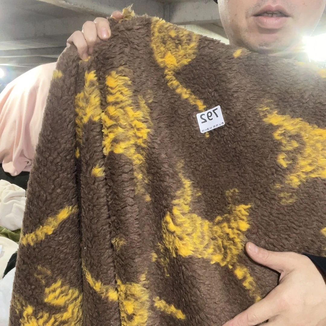 宽1.55米含羊毛麂皮绒复合羊羔绒1米价792