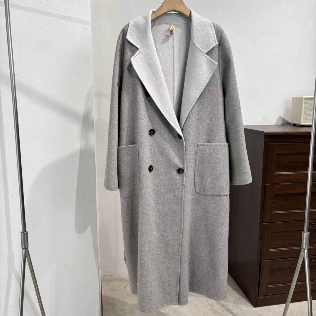 【特价】CSY850 撞色高端中长款大衣