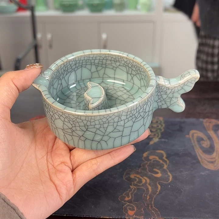 龙泉云间青瓷小米茶器