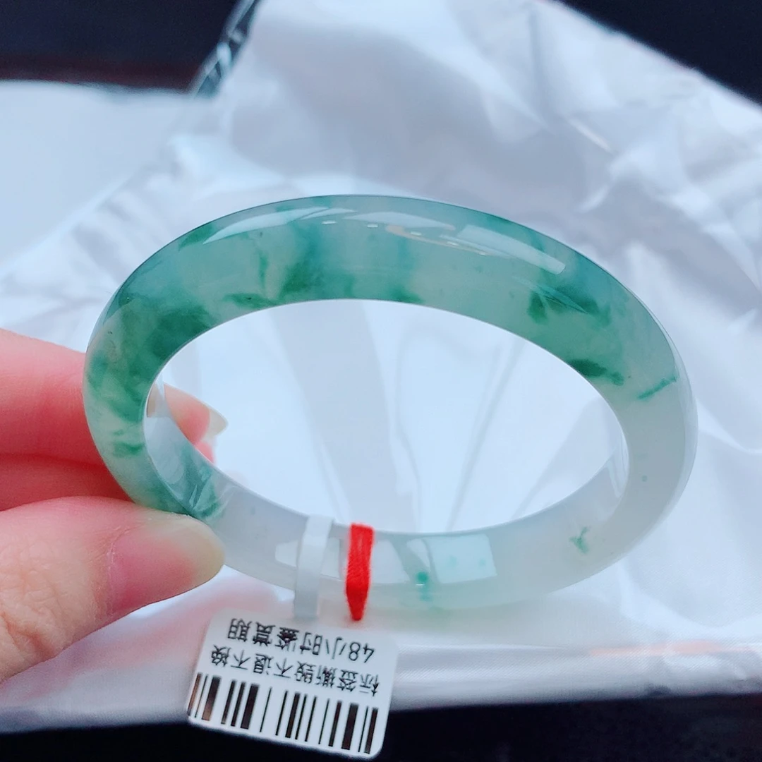 翡翠未镶嵌手镯缅甸天然翡翠A货手镯