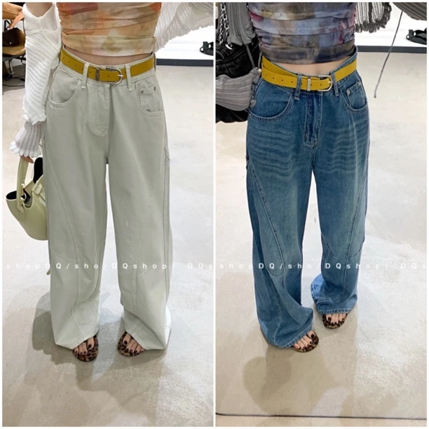 【 长腿达人】 设计感牛仔裤