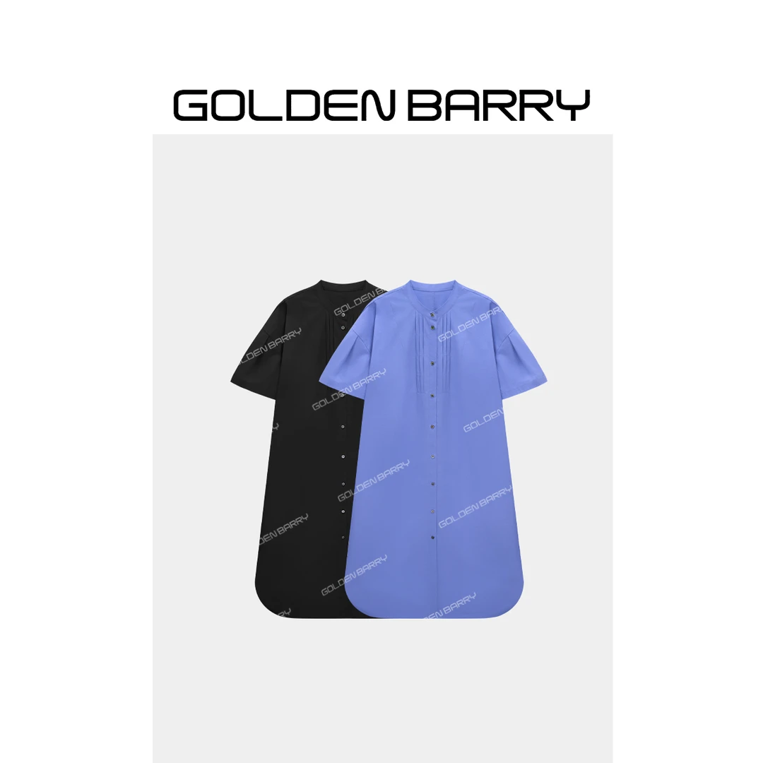 GOLDENBARRY|306047日系花苞袖衬衫裙