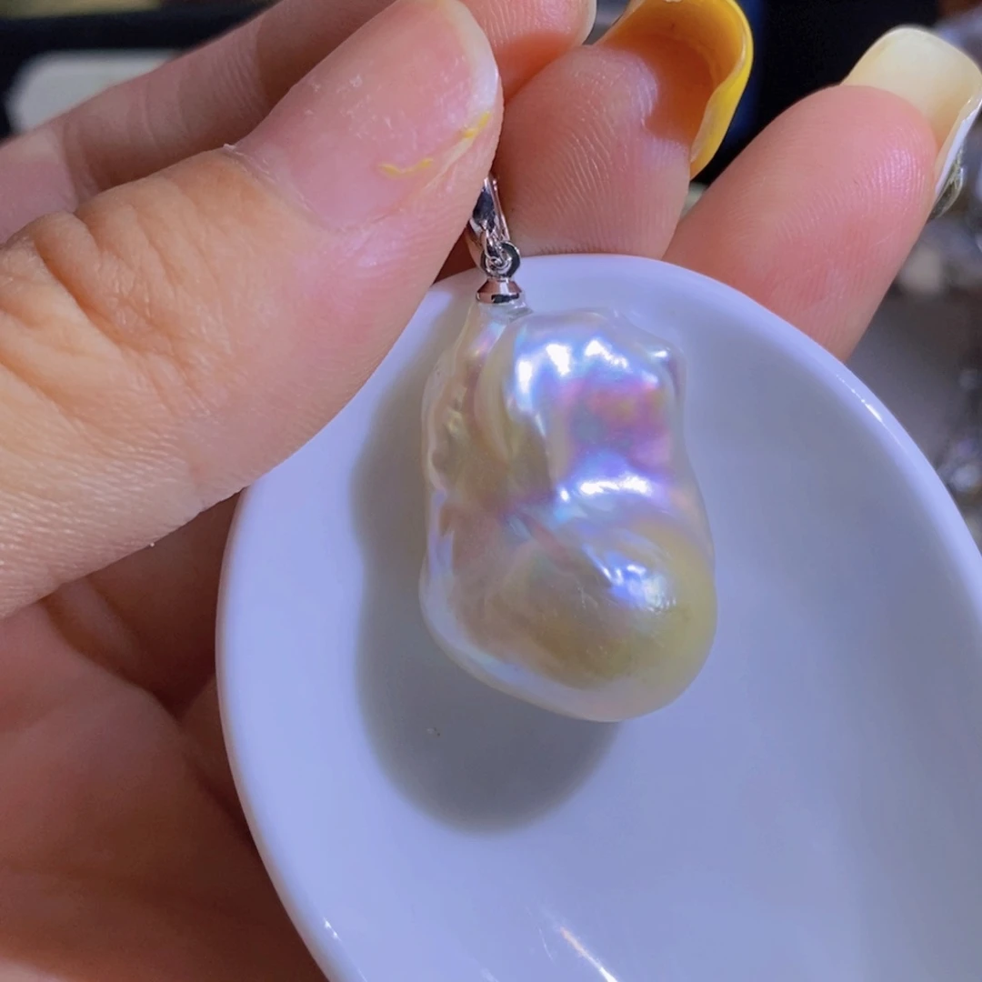 合金淡水珍珠天然珍珠无染色，无优化