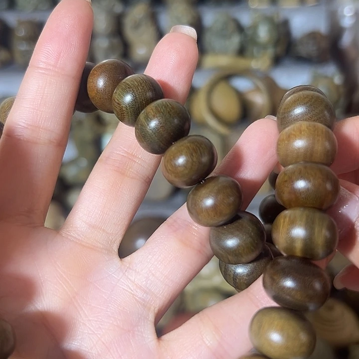 木蜜**人阿根廷绿檀算盘手持