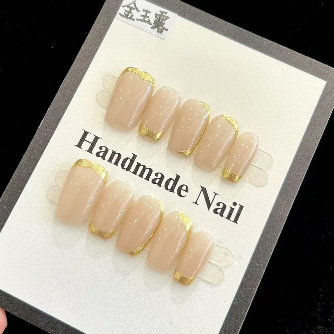 【金玉露】蓝珊手工穿戴甲可反复佩戴