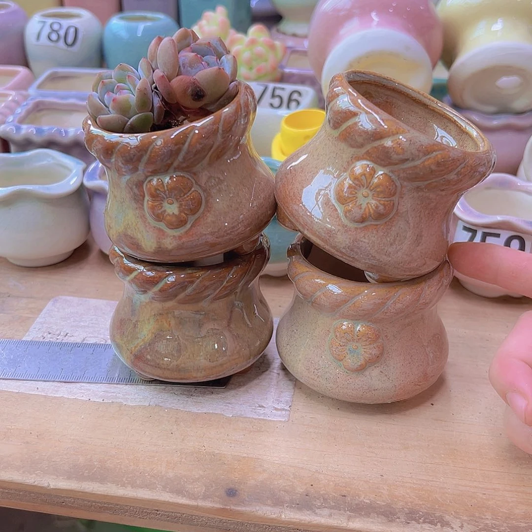 陶瓷花盆当场满12包邮