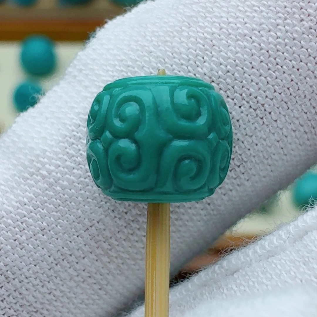 绿松石未镶嵌回纹老型9.4