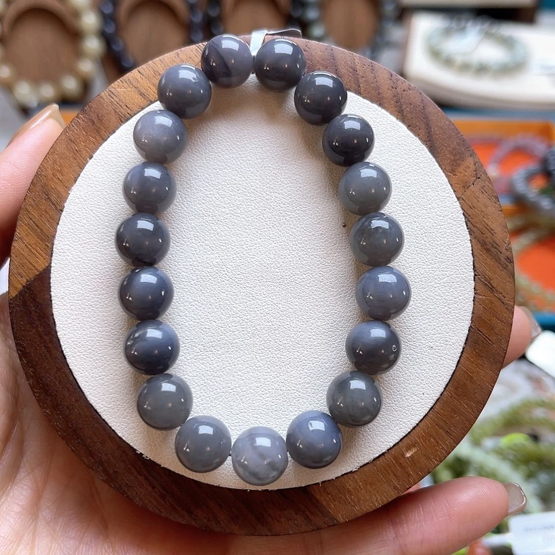 和田玉未镶嵌手串A46卡10