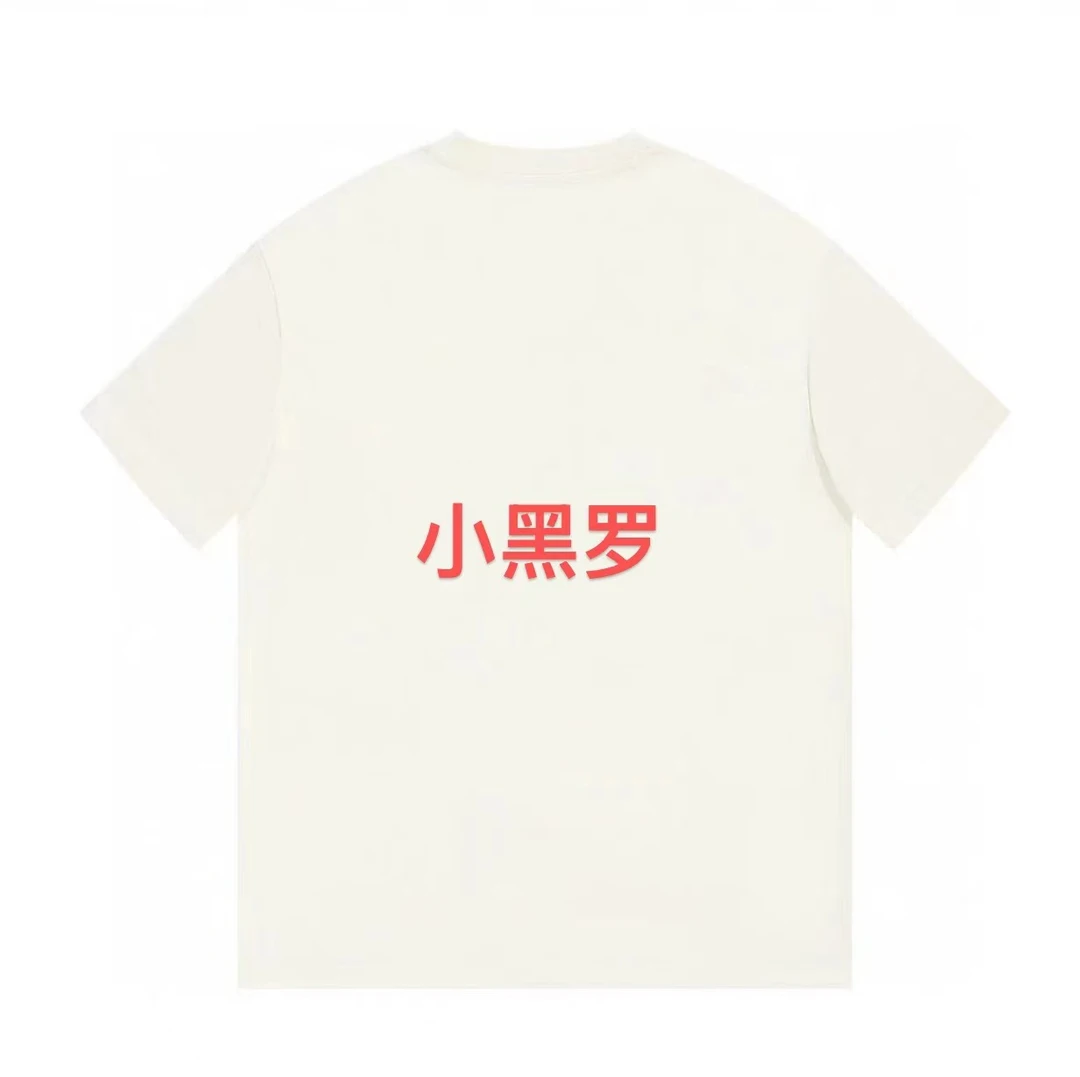 ML·沈闹闹 小黑罗 宽松百搭休闲大版短袖-d113
