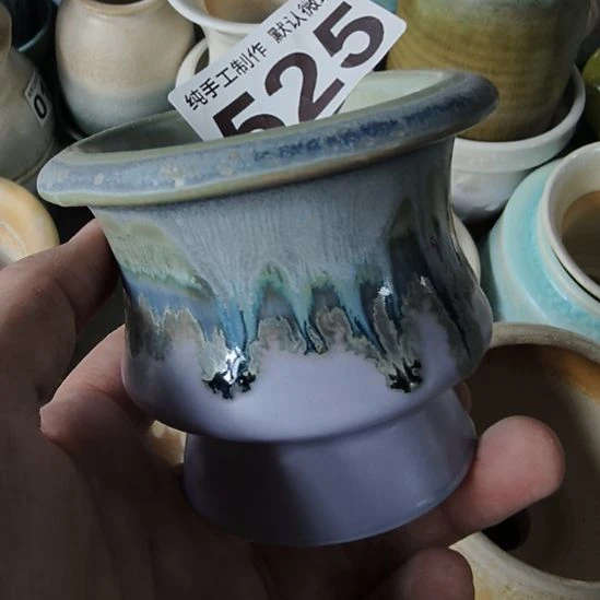 景德镇手工高温陶瓷：内6.5口高7