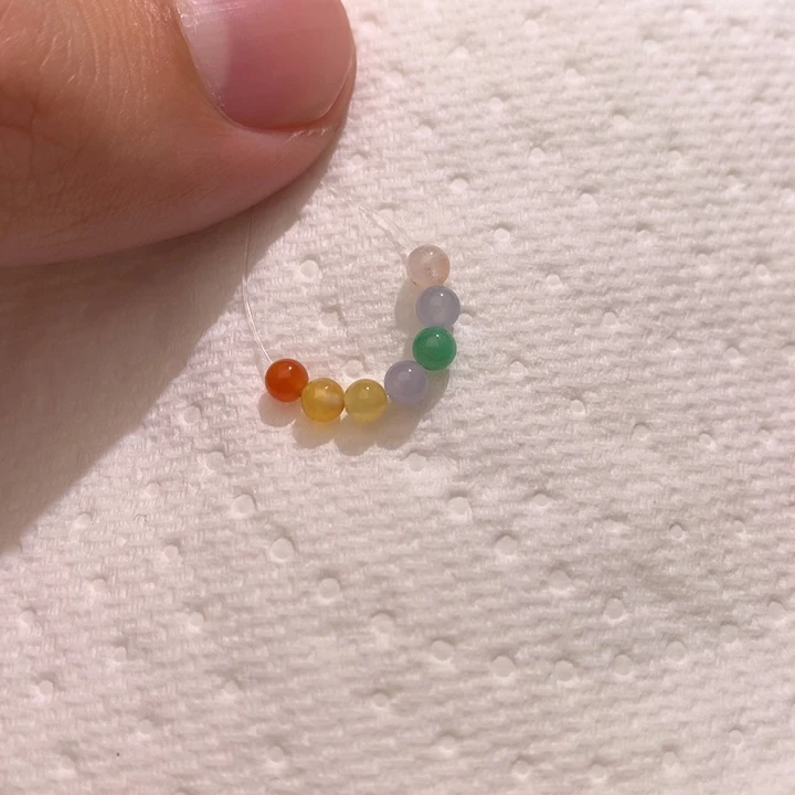 翡翠散珠彩虹糖放漏