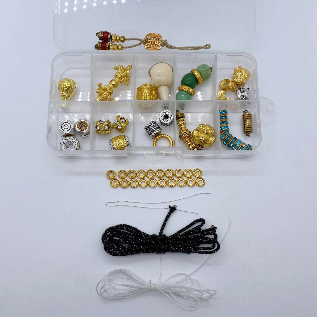 300号新款各种高定款顶珠腰珠隔片适用于15mm以内108手持手串