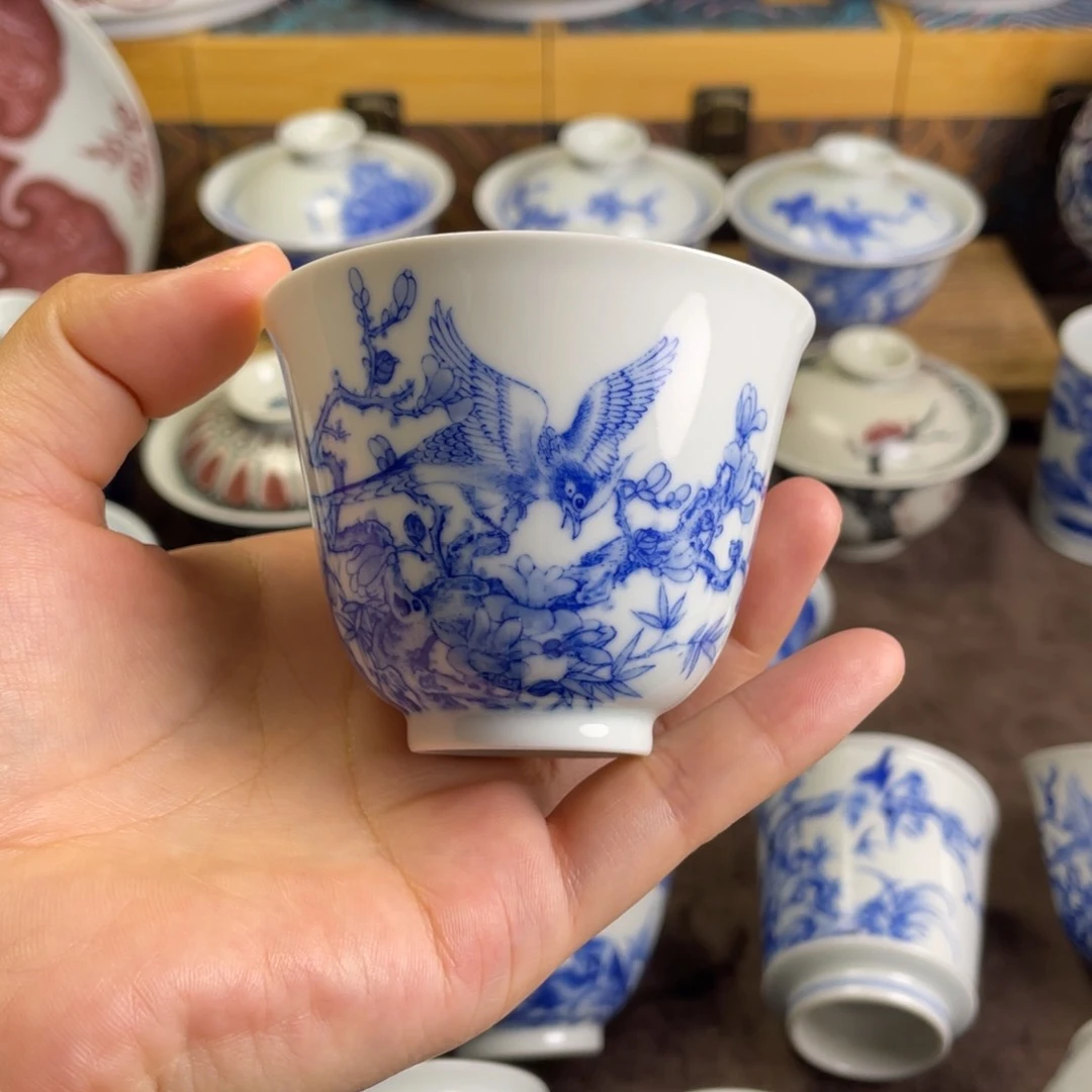 11景德镇青花花鸟