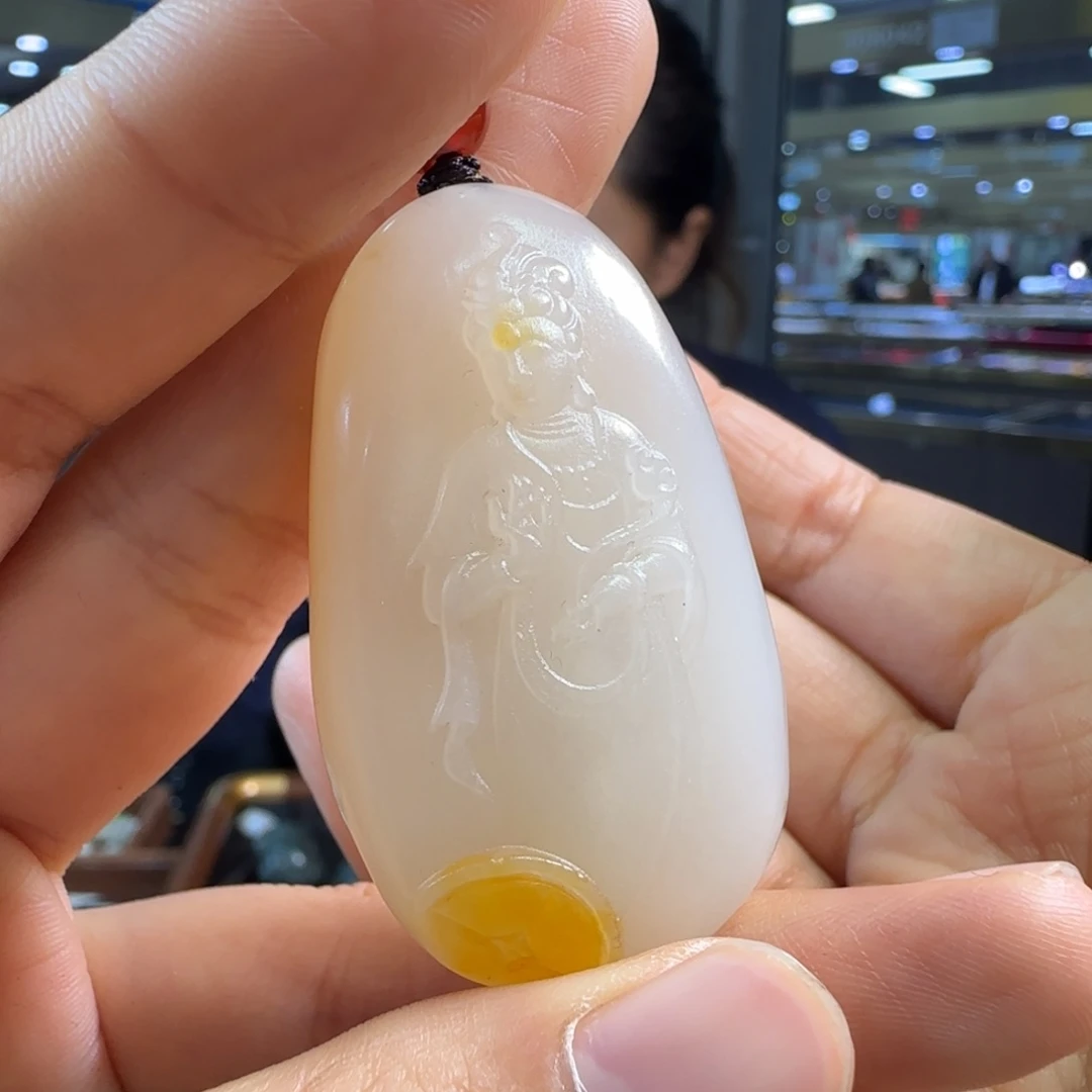 玉高端观音挂件一步到位