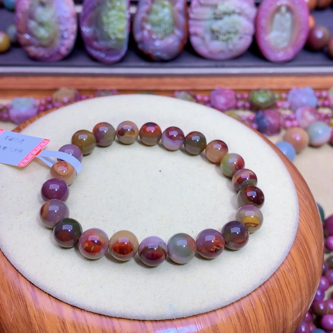 玛瑙未镶嵌手链盐源