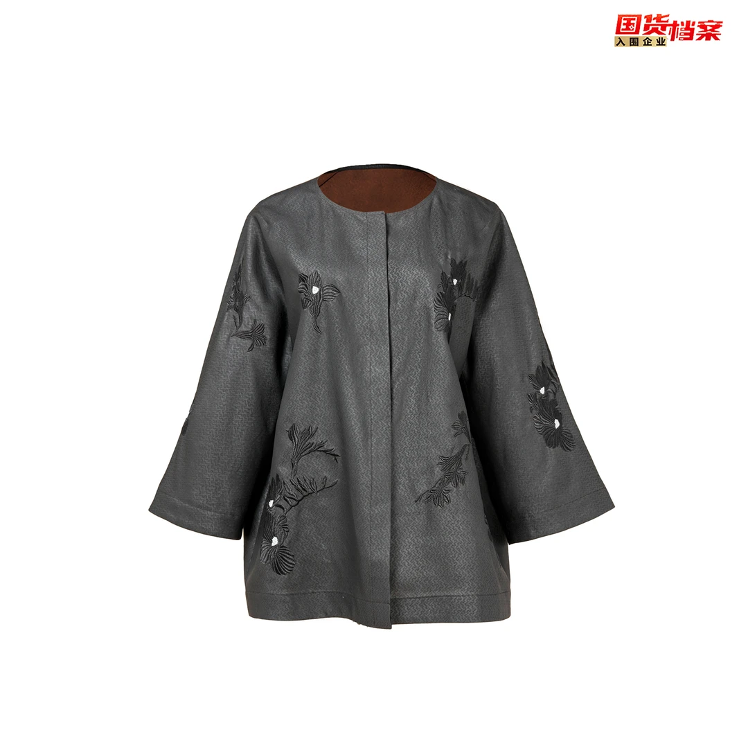 【万象有衣】莨纱-原创设计师款香云纱上衣-8379