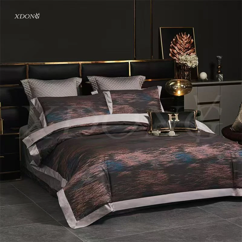XDONGY（冬云家纺）高奢200*230星级贡 缎 璀璨碧落 四件套