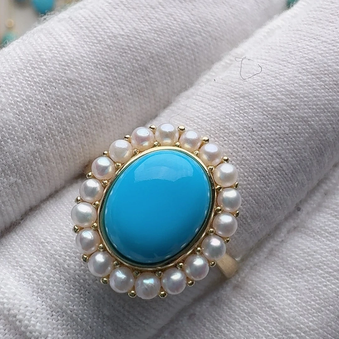 绿松石未镶嵌戒指