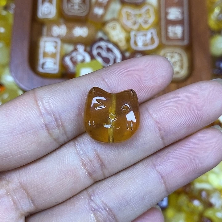 吊坠橄榄核小猫头30