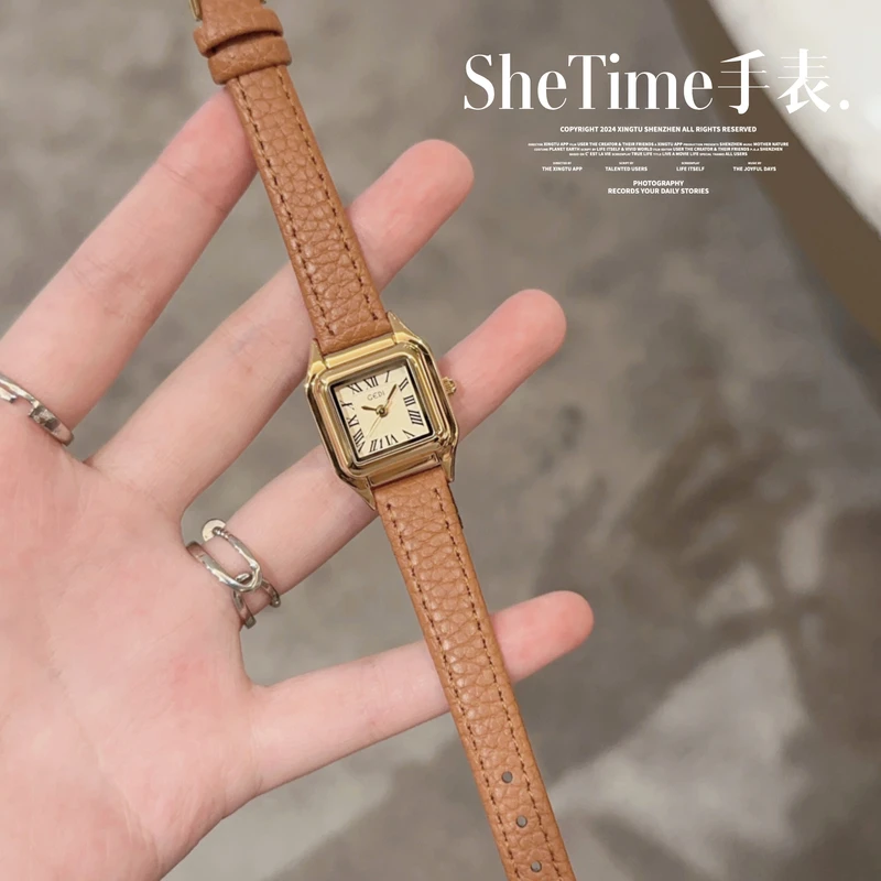 防水女士手表女款腕表百搭女表轻奢时尚气质小众精致礼物送女友