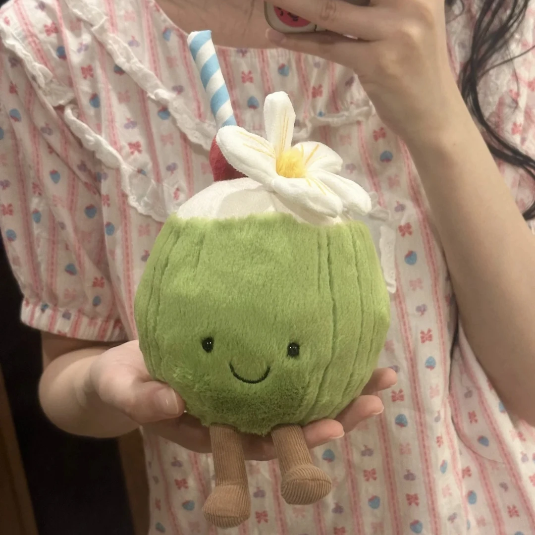 jellycatt趣味阿鲁巴岛椰子毛绒玩偶公仔夏季新品生日毕业礼物
