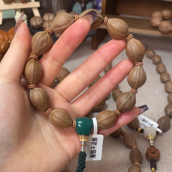 手串/手链橄榄核梅林铁核15.22头货三面佛