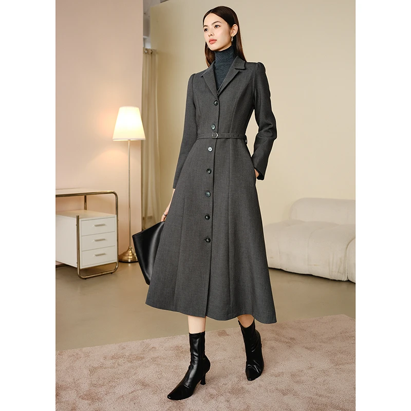 【断码清仓拼手速】裙子毛呢西装连衣裙24071331