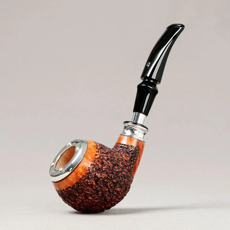 意大利帕斯库奇Pascucci  海盐苹果 包银口 军插 石楠木烟斗