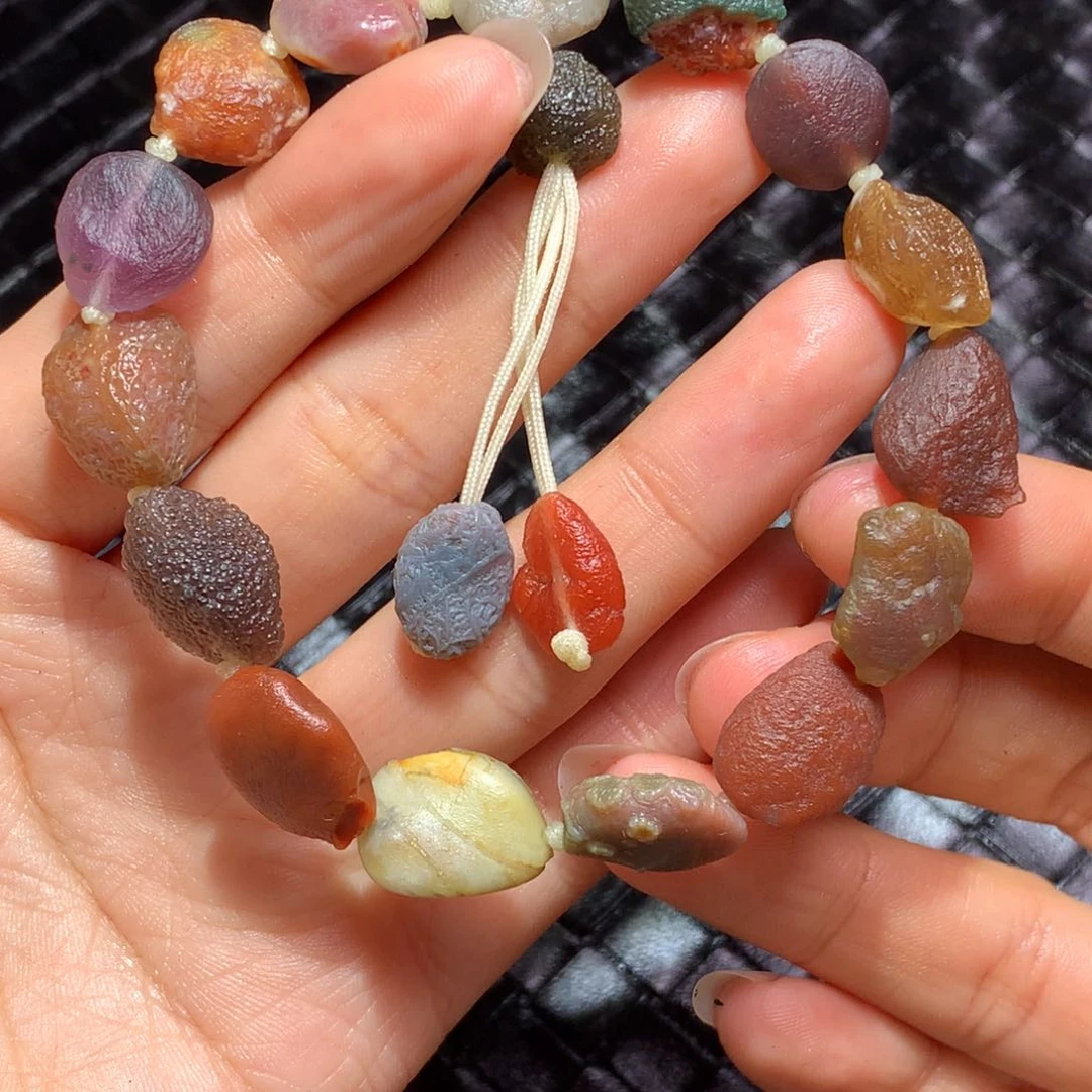 未镶嵌玛瑙/玉髓珠宝半成品