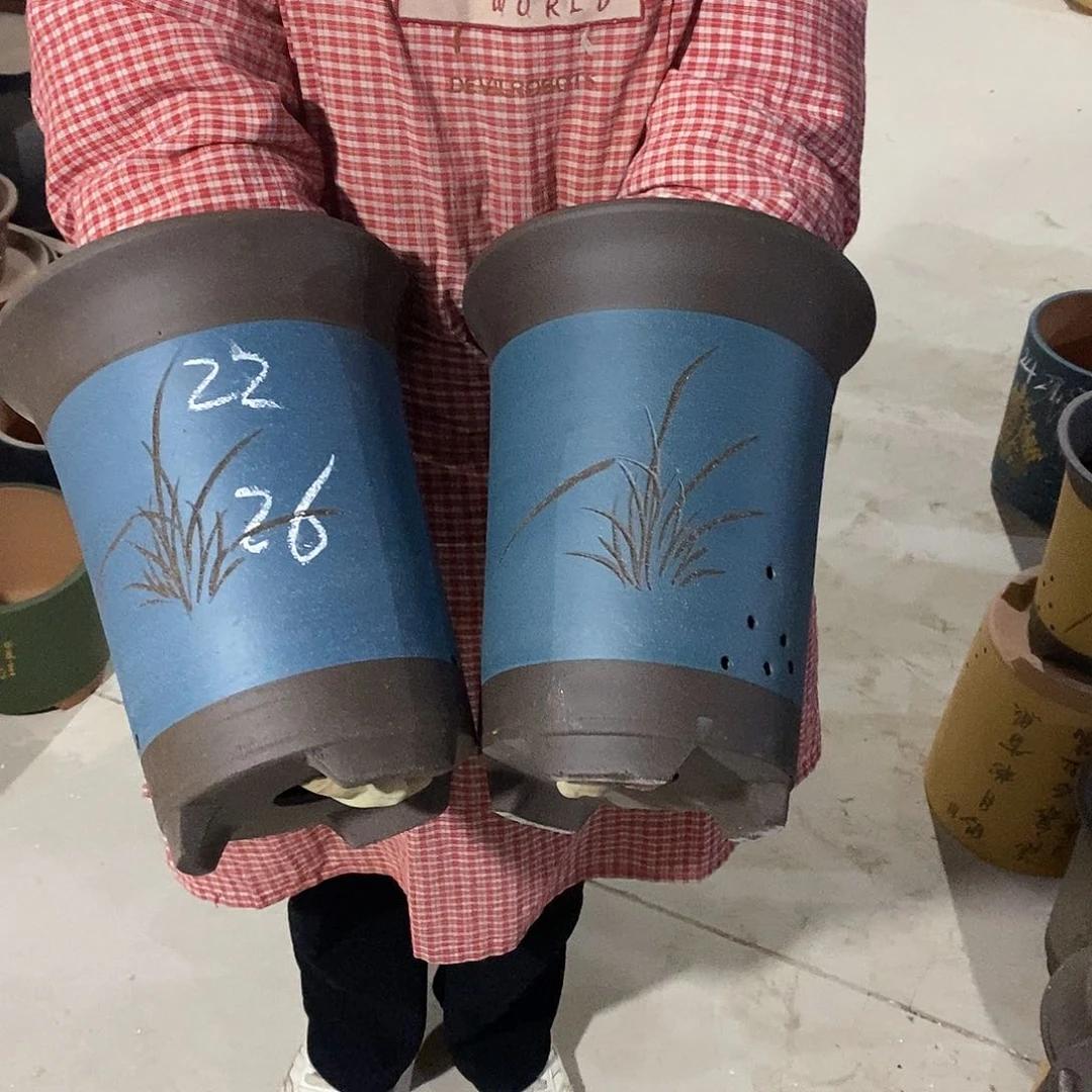 紫砂花盆紫砂花盆