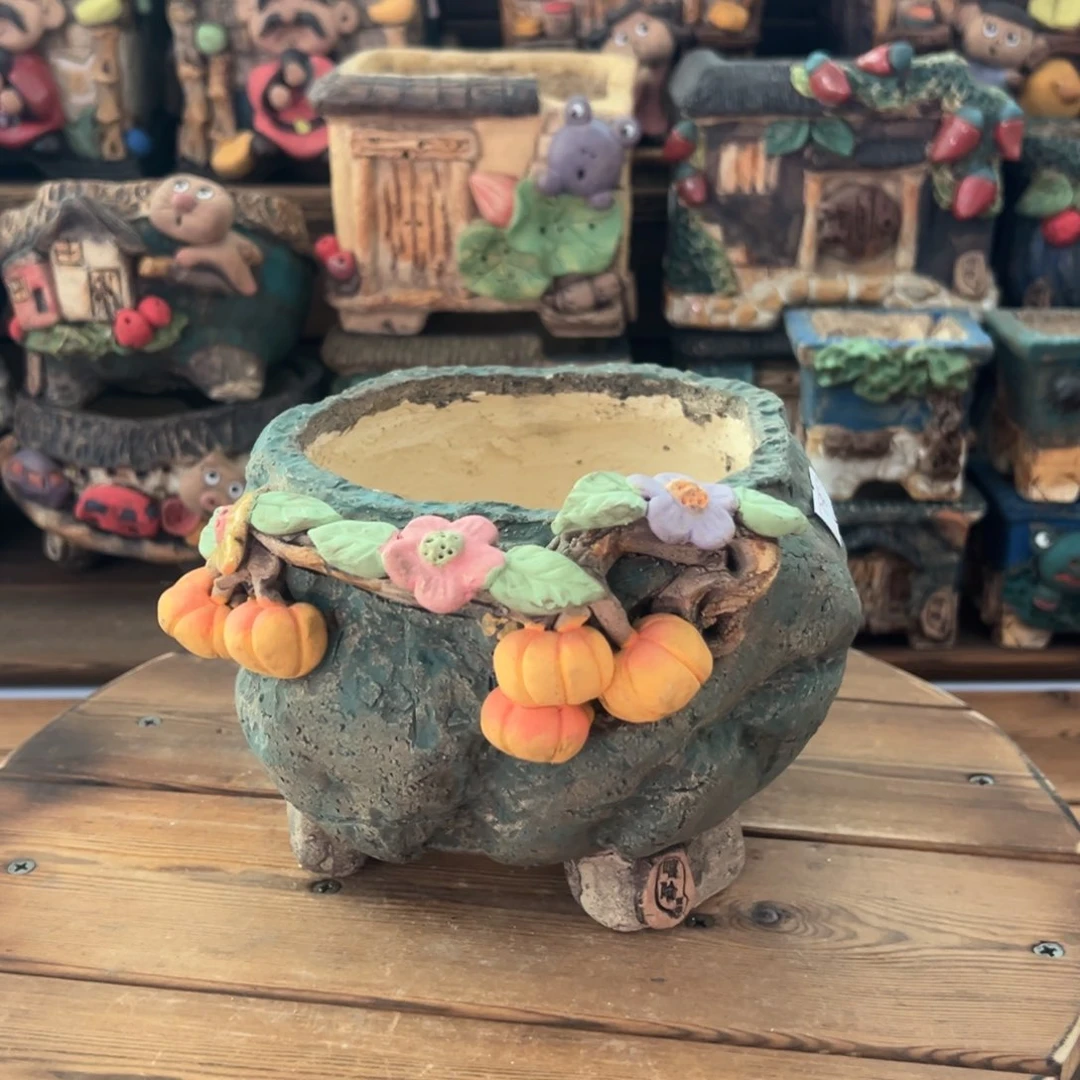 红陶嘻哈多肉花盆