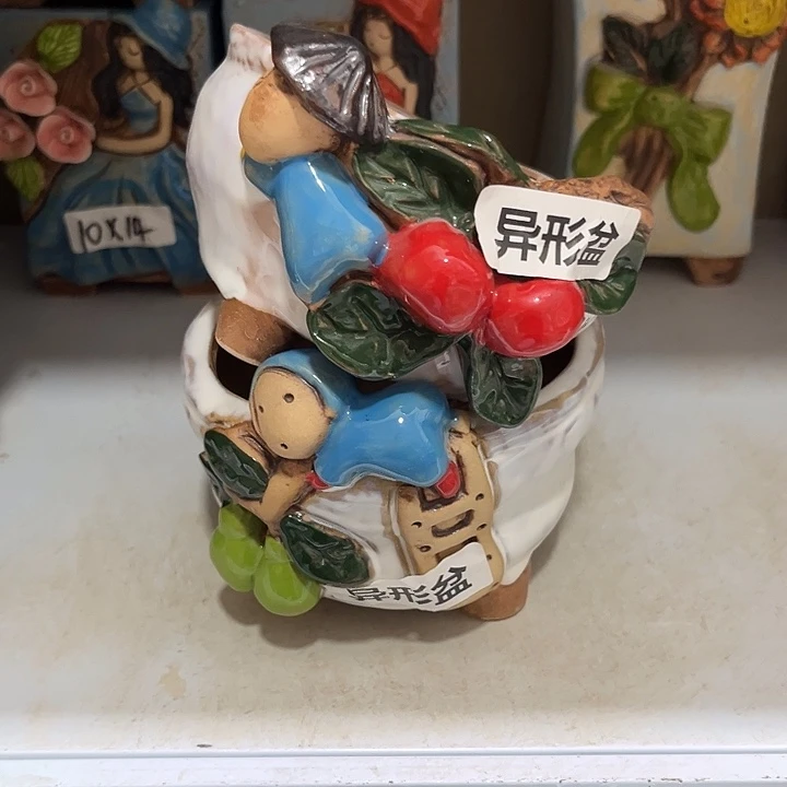 粗陶材质多肉花盆