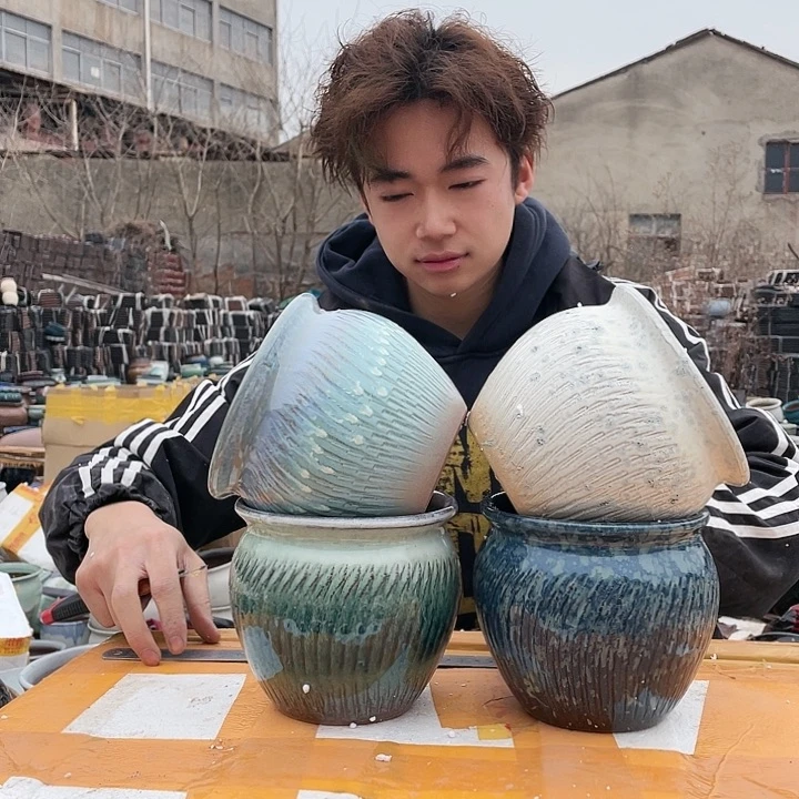 红陶宜兴紫砂花盆发五套14/14