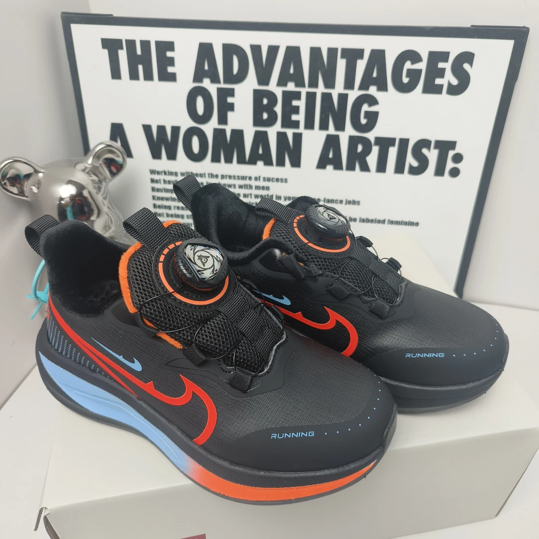 16-25093（二棉）男童加绒跑步鞋冬天保暖