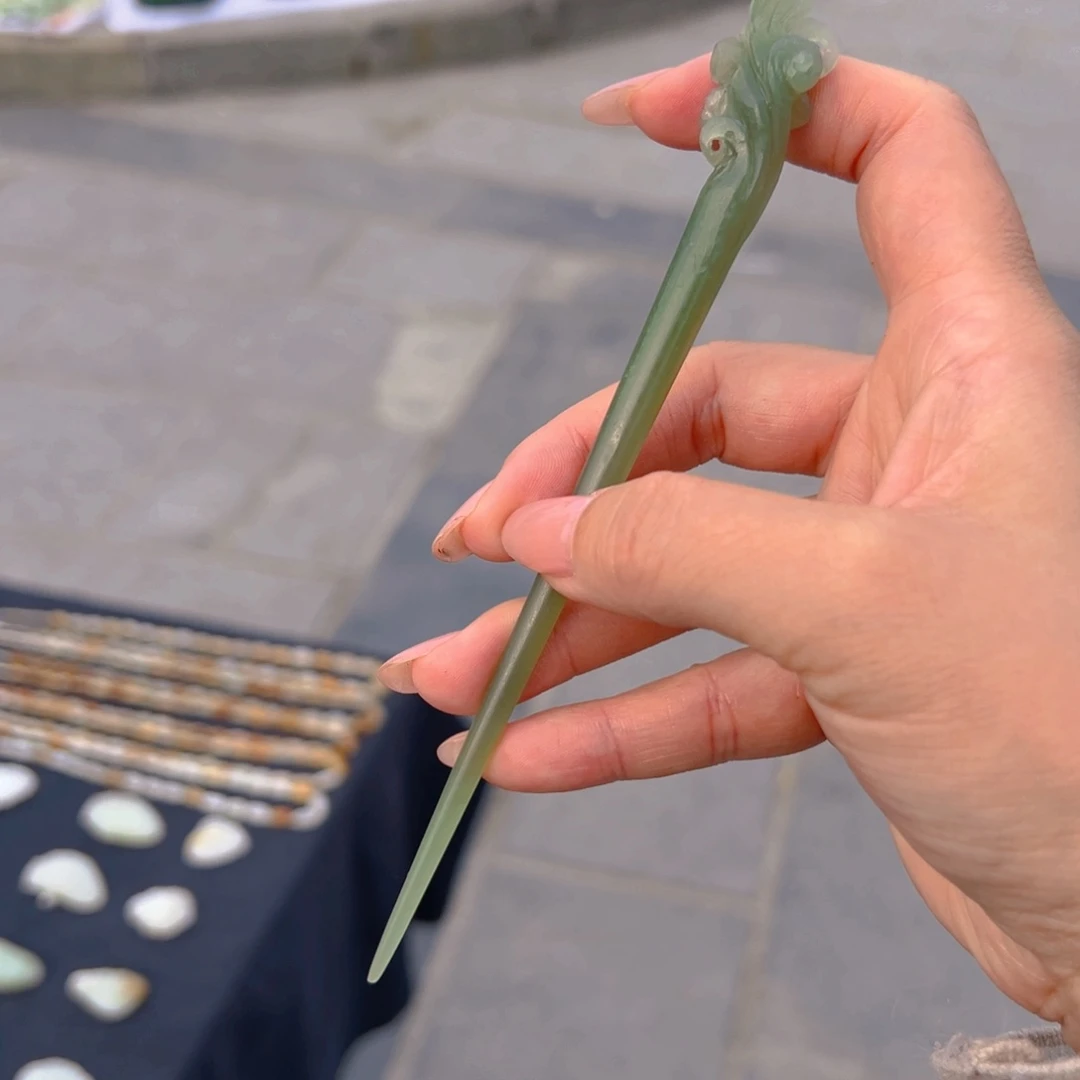 和田玉发饰未镶嵌