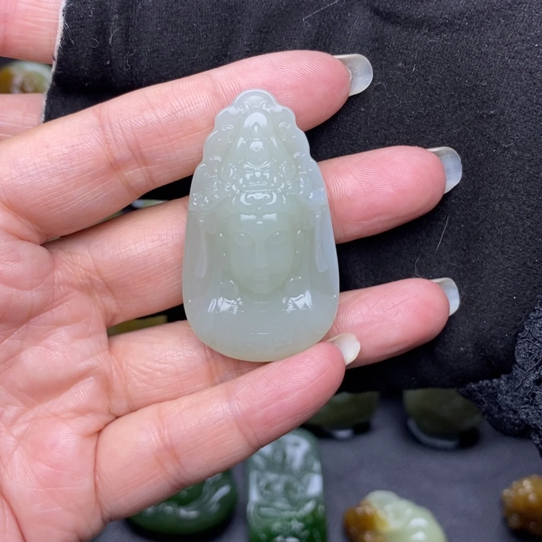 笑***笑和田玉未镶嵌挂件