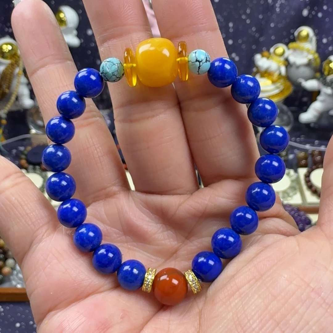 青金石手串未镶嵌青金石手串