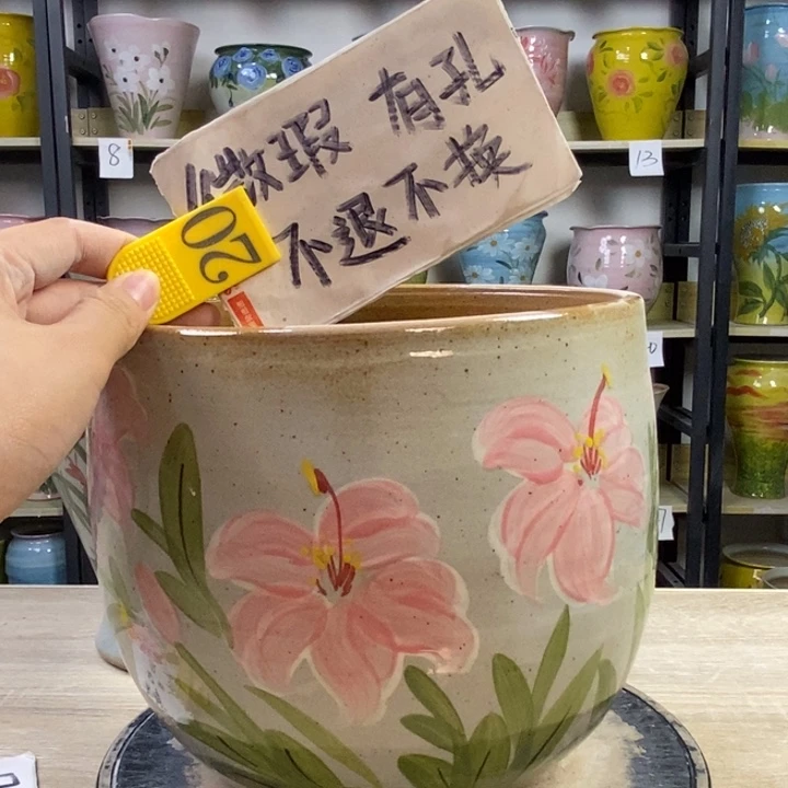 景德镇高温陶瓷花盆