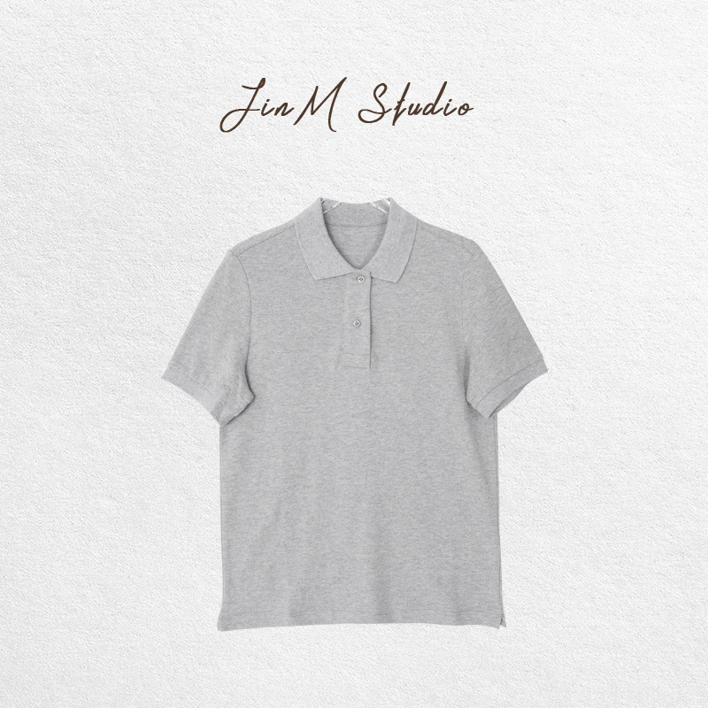 Jinmstudio丨【三角POLO】1OO珠地棉轻奢高定翻领Polo衫602501A3024