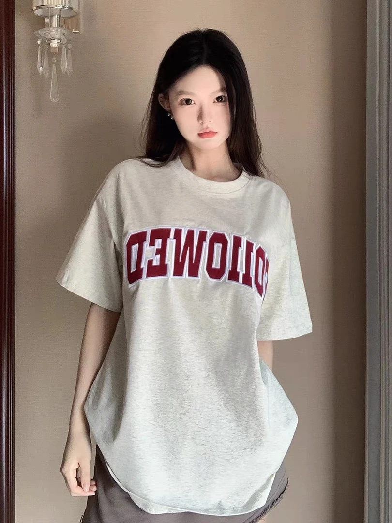 无品牌某保119！280克重磅国潮贴布刺绣短袖男女同款