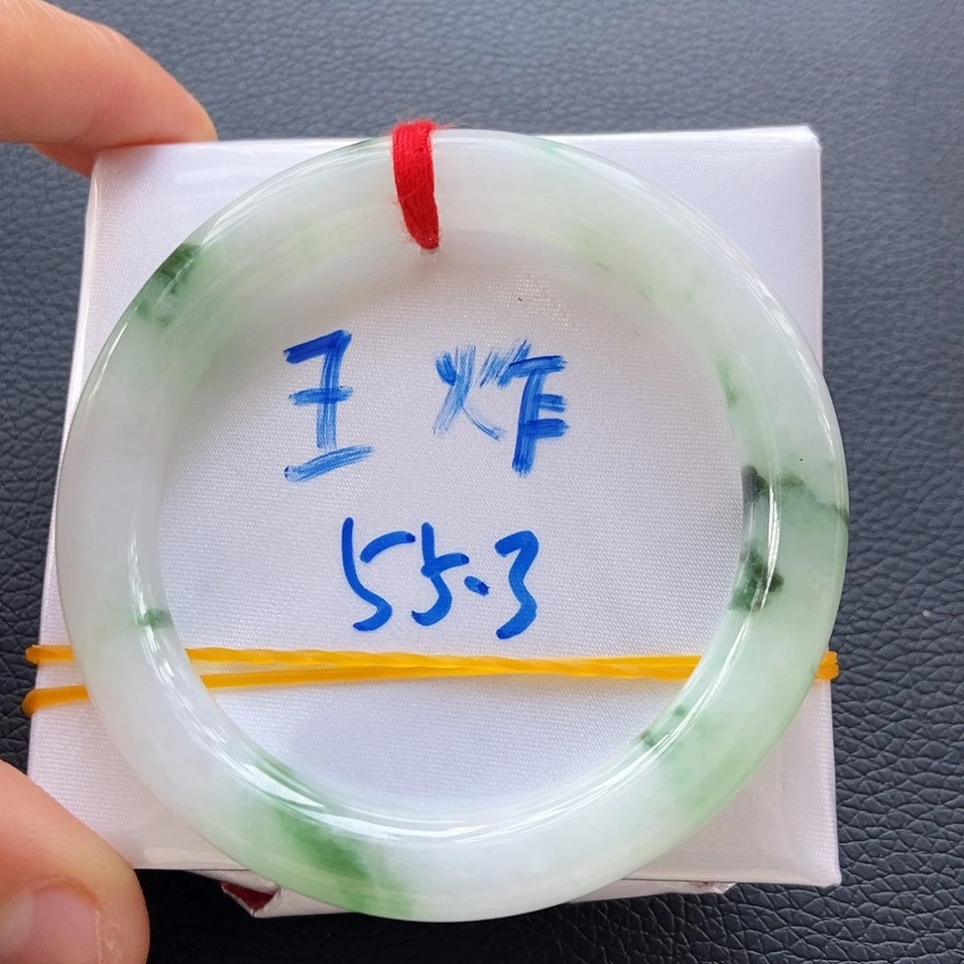 翡翠手镯未镶嵌21冰胶底飘花21