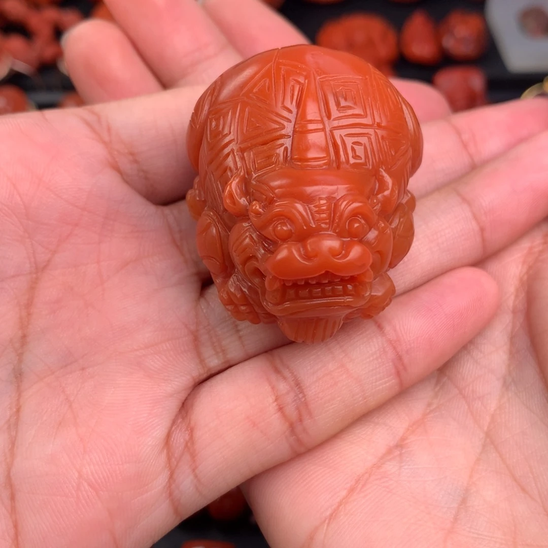 南红玛瑙精工雕刻貔貅未镶嵌