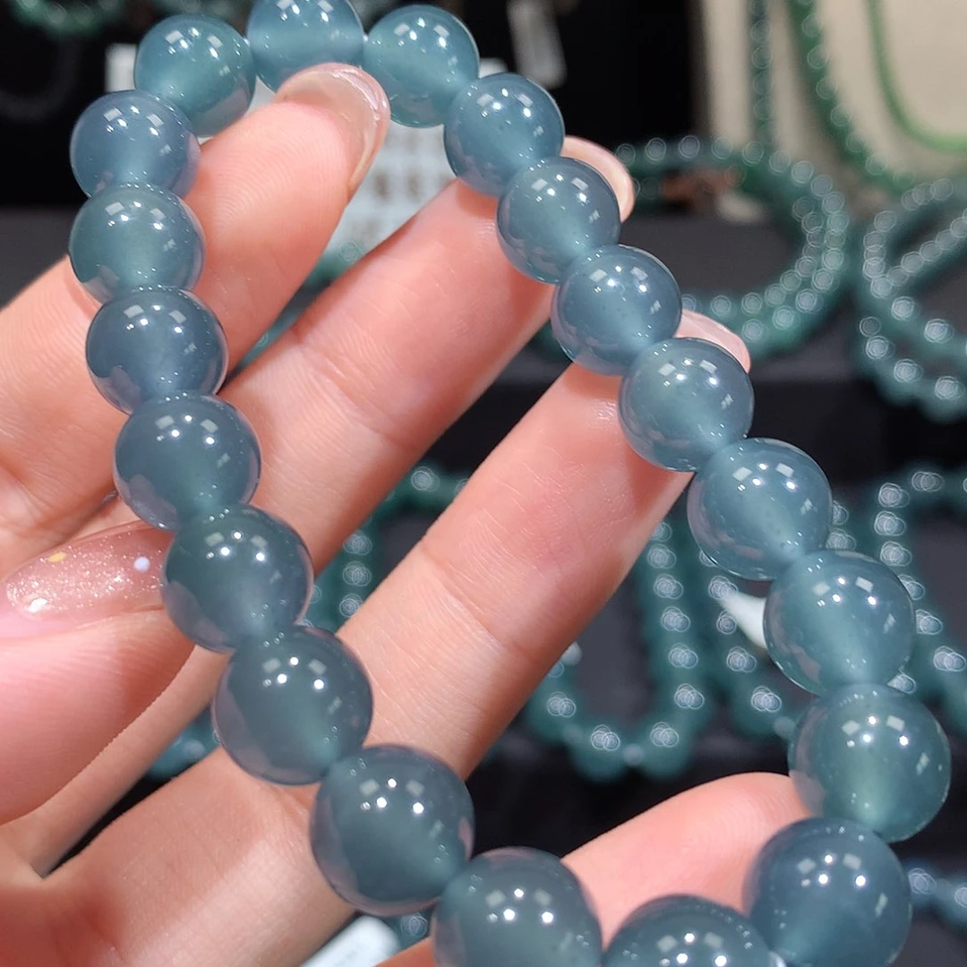 翡翠未镶嵌套链天然a货翡翠手串