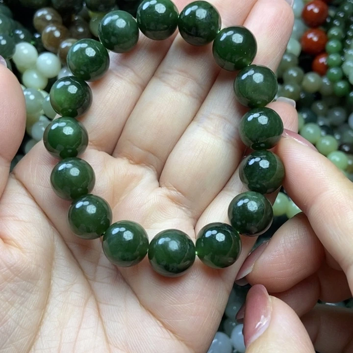 和田玉未镶嵌手链卡12