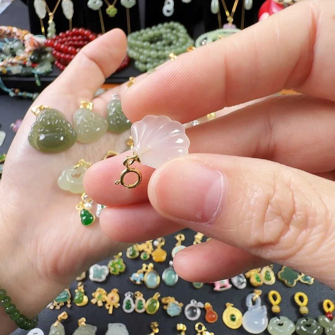 玛瑙/玉髓银S925镶嵌颈饰