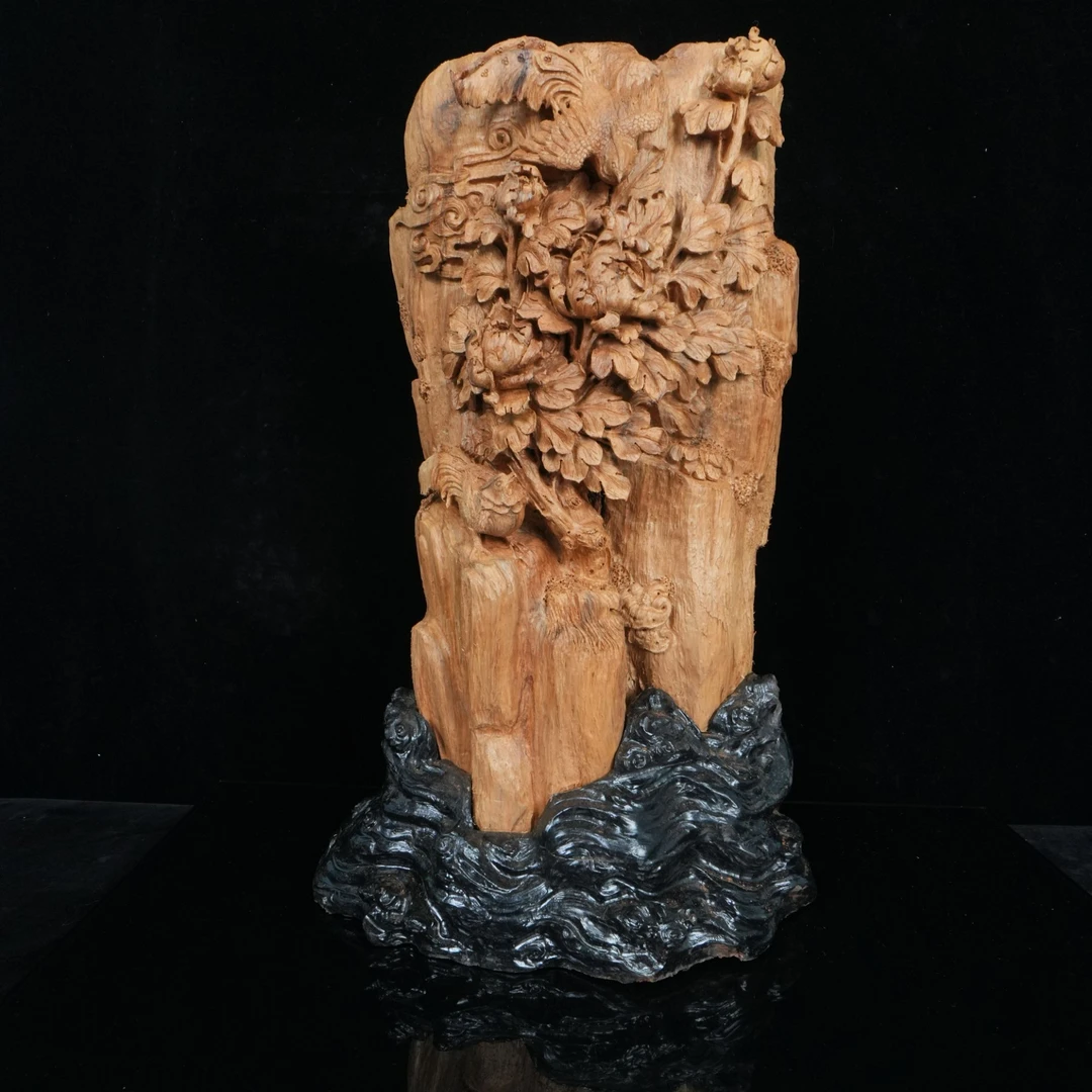 A6740 印尼坤甸土沉沉香花开富贵 30x23x48cm 含 5413g