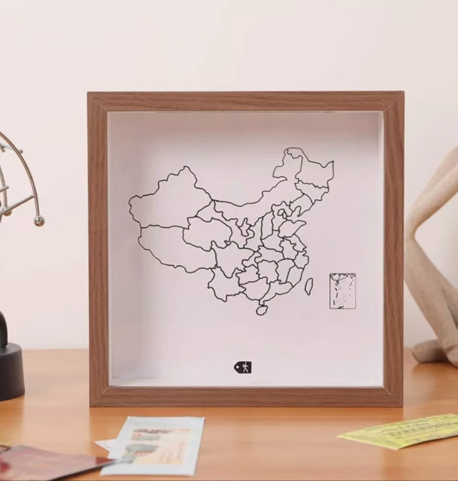 双面摆台简约苏绣摆台实木相框摆台挂墙画框装裱空框